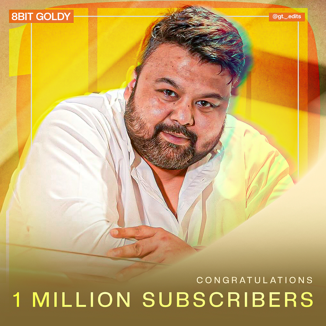 Social media post — Goldy Bhai 1M celebration